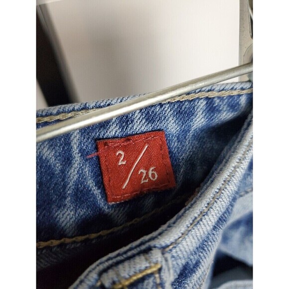 Lucky Brand Skinny Distressed Holes Jeans Women's Size 2 / 26 Light Blue Denim - Picture 3 of 16